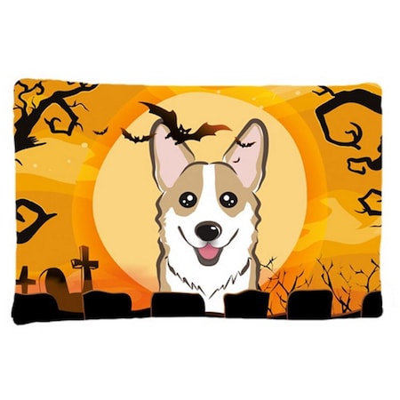 Carolines Treasures Halloween Sable Corgi Fabric Standard Pillowcase BB1811PILLOWCASE